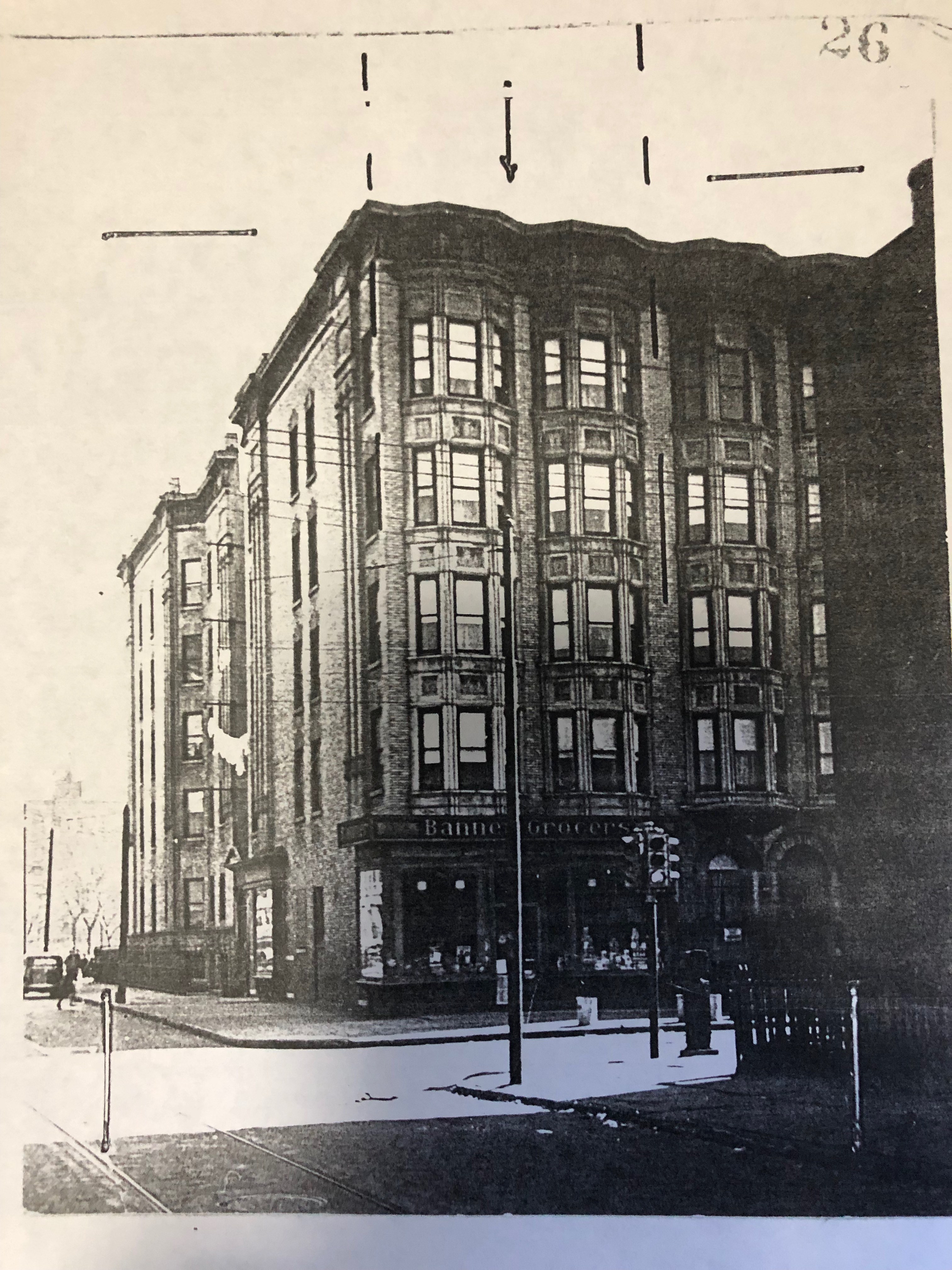 Historic corner view of the bay-fronted building at 168 Coles Street